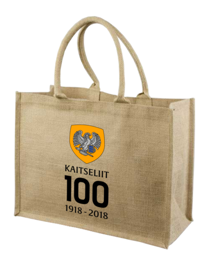Kaitseliidu logoga naturaalne jutekott
